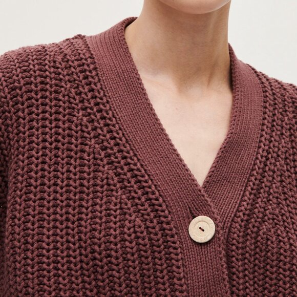 babaà cardigan no18 black cherry - Picture 2 of 13